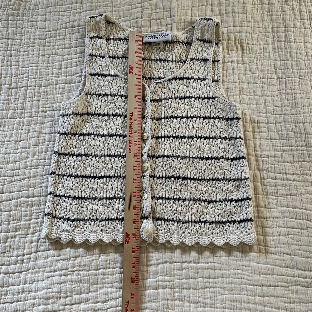 Vintage Cotton Made‎ in USA Woven Top - Picture 6 of 7